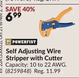 Princess Auto Self Adjusting Wire Stripper with Cutter offer