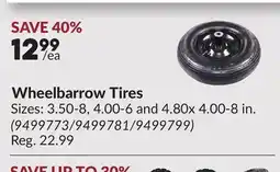 Princess Auto Wheelbarrow Tires offer