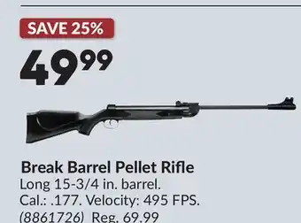 Princess Auto Break Barrel Pellet Rifle offer