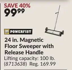 Princess Auto 24 in. Magnetic Floor Sweeper with Release Handle offer