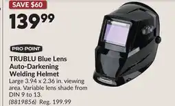 Princess Auto TRUBLU Blue Lens Auto-Darkening Welding Helmet offer