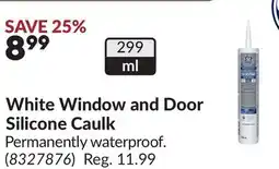 Princess Auto White Window and Door Silicone Caulk offer