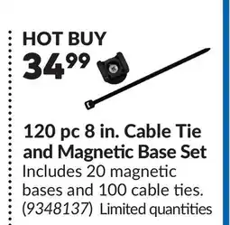 Princess Auto 120 pc 8 in. Cable Tie and Magnetic Base Set offer