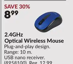 Princess Auto 2.4GHz Optical Wireless Mouse offer