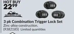 Princess Auto 3 pk Combination Trigger Lock Set offer