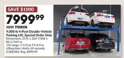 Princess Auto 9,000 lb 4-Post Double-Vehicle Parking Lift, Special Order Only offer
