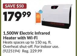 Princess Auto 1,500W Electric Infrared Heater with Wi-Fi offer