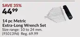 Princess Auto 14 pc Metric Extra-Long Wrench Set offer