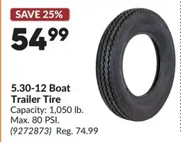 Princess Auto 5.30-12 Boat Trailer Tire offer