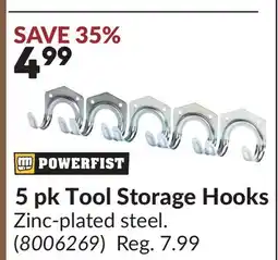 Princess Auto 5 pk Tool Storage Hooks offer