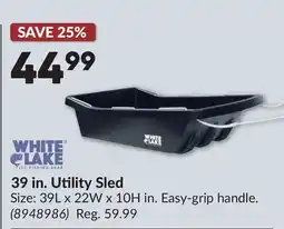 Princess Auto 39 in. Utility Sled offer