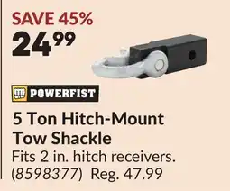 Princess Auto 5 Ton Hitch-Mount Tow Shackle offer