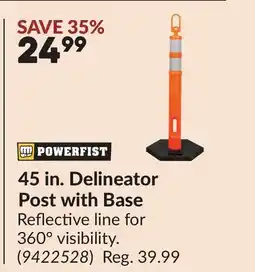 Princess Auto 45 in. Delineator Post with Base offer