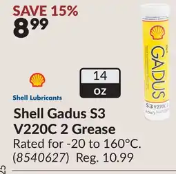 Princess Auto Shell Gadus S3 V220C 2 Grease offer