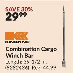 Princess Auto Combination Cargo Winch Bar offer