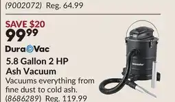 Princess Auto 5.8 Gallon 2 HP Ash Vacuum offer