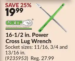 Princess Auto 16-1/2 in. Power Cross Lug Wrench offer