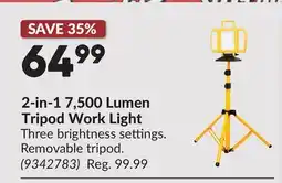 Princess Auto 2-in-1 7,500 Lumen Tripod Work Light offer