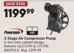 Princess Auto 2-Stage Air Compressor Pump offer