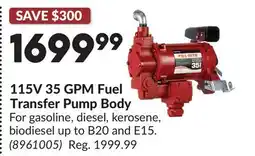 Princess Auto 115V 35 GPM Fuel Transfer Pump Body offer