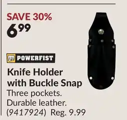 Princess Auto Knife Holder with Buckle Snap offer