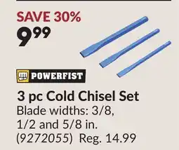 Princess Auto 3 pc Cold Chisel Set offer