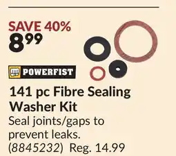 Princess Auto 141 pc Fibre Sealing Washer Kit offer