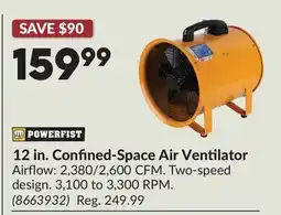 Princess Auto 12 in. Confined-Space Air Ventilator offer