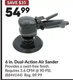 Princess Auto 6 in. Dual-Action Air Sander offer