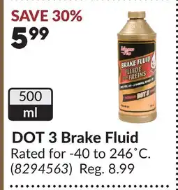 Princess Auto DOT 3 Brake Fluid offer