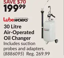 Princess Auto 30 Litre Air-Operated Oil Changer offer