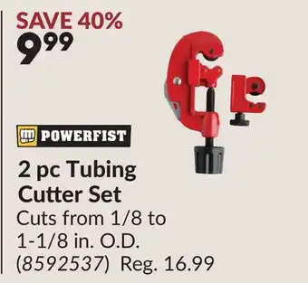Princess Auto 2 pc Tubing Cutter Set offer