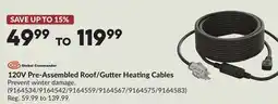 Princess Auto 120V Pre-Assembled Roof/Gutter Heating Cables offer