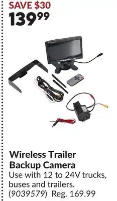 Princess Auto Wireless Trailer Backup Camera offer
