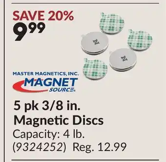 Princess Auto 5 pk 3/8 in. Magnetic Discs offer