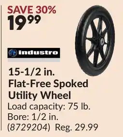 Princess Auto 15-1/2 in. Flat-Free Spoked Utility Wheel offer
