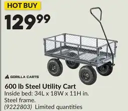 Princess Auto 600 lb Steel Utility Cart offer