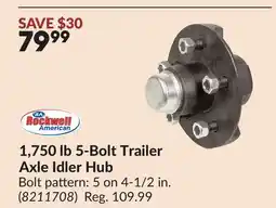 Princess Auto 1,750 lb 5-Bolt Trailer Axle Idler Hub offer