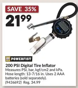 Princess Auto 200 PSI Digital Tire Inflator offer