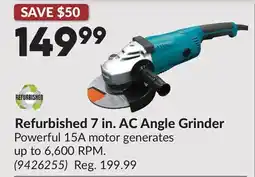 Princess Auto Refurbished 7 in. AC Angle Grinder offer