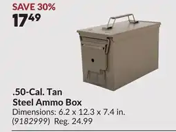 Princess Auto 50-Cal. Tan Steel Ammo Box offer