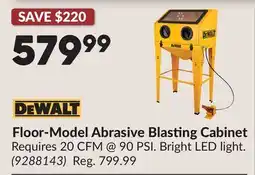 Princess Auto Floor-Model Abrasive Blasting Cabinet offer