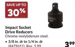 Princess Auto Impact Socket Drive Reducers offer