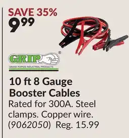 Princess Auto 10 ft 8 Gauge Booster Cables offer