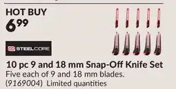 Princess Auto 10 pc 9 and 18 mm Snap-OffKnife Set offer