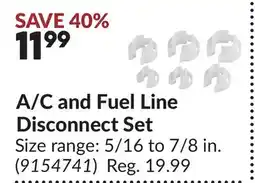 Princess Auto A/C and Fuel Line Disconnect Set offer