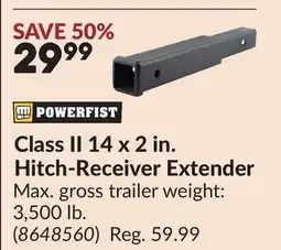 Princess Auto Class II 14 x 2 in. Hitch-Receiver Extender offer