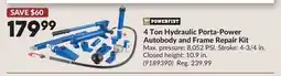 Princess Auto 4 Ton Hydraulic Porta-Power Autobody and Frame Repair Kit offer