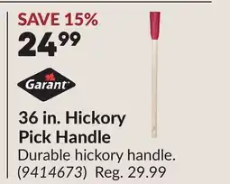 Princess Auto 36 in. Hickory Pick Handle offer
