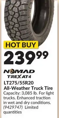 Princess Auto LT275/55R20 All-Weather Truck Tire offer
